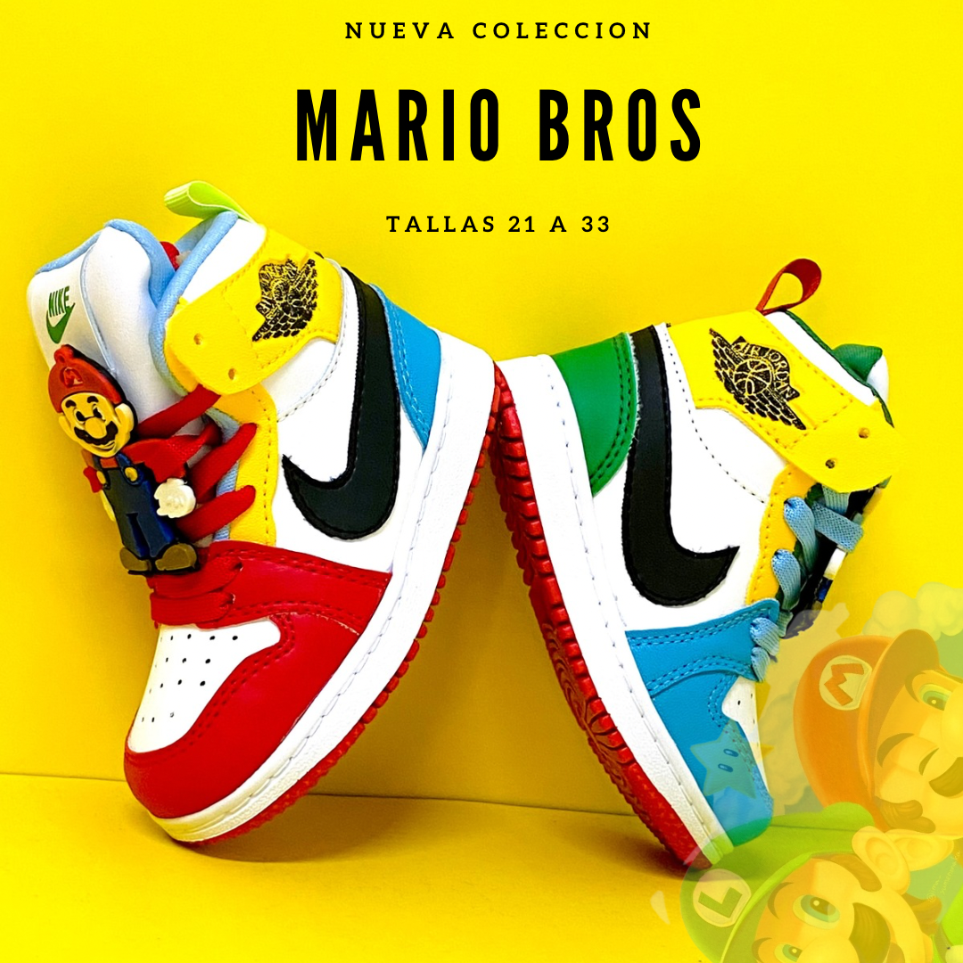 BOTAS MARIO BROS Y MINNIE